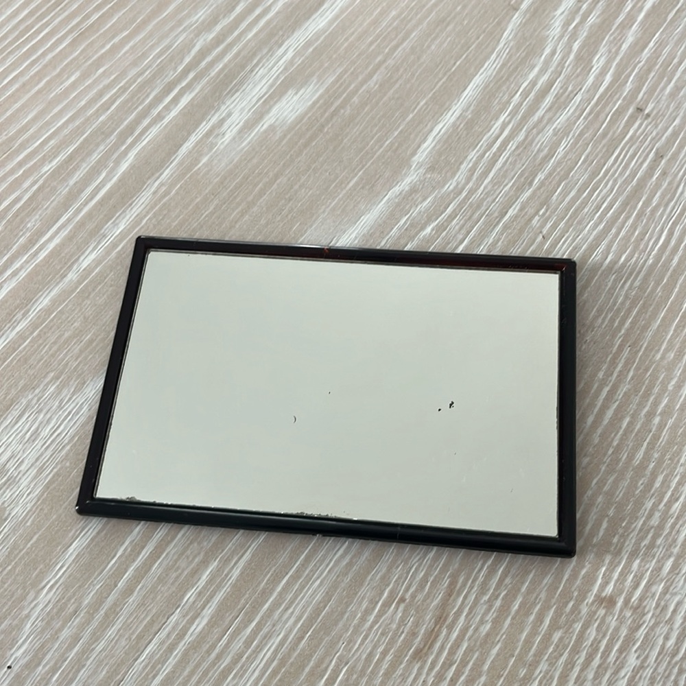 Bottega Veneta vintage tortoiseshell hard purse cosmetic mirror compact